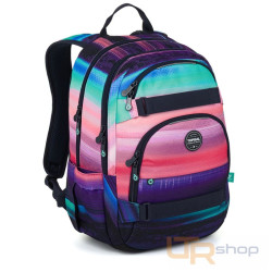 VIKI 26038 studentský batoh Barevný gradient Topgal