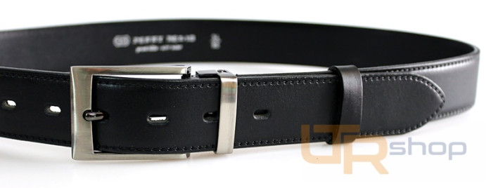 detail 35-020-3 pánský společenský opasek s trnovou sponou Pennybelts