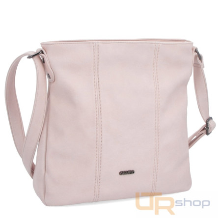 detail 4131 dvojzipová crossbody kabelka s prošitím CARMELO