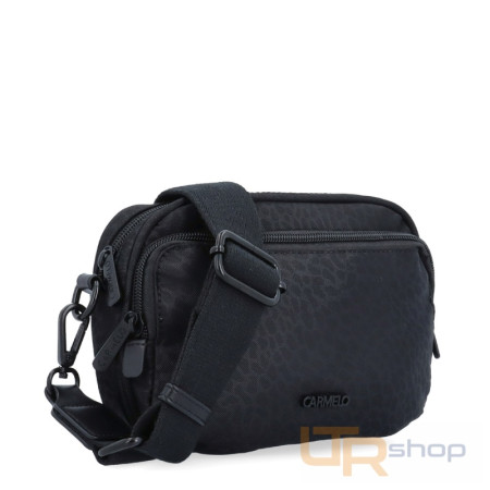 detail 6613 nylonová crossbody kabelka se šitokým poprihem CAR