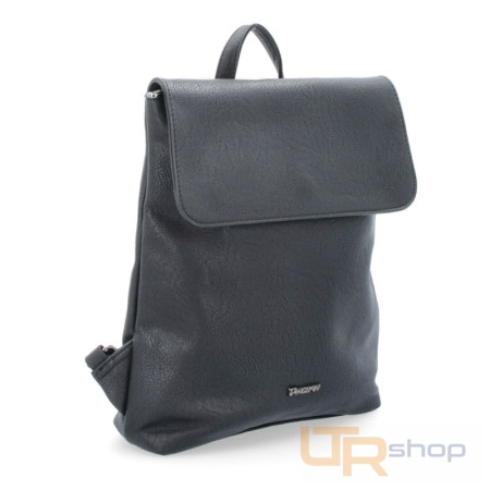 detail 8009 Elegantní batoh koženého vzhledu s klopou