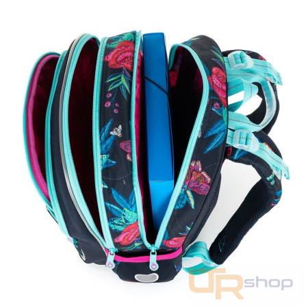 detail BAZI 22003 G školní lehký batoh s motýlky Topgal