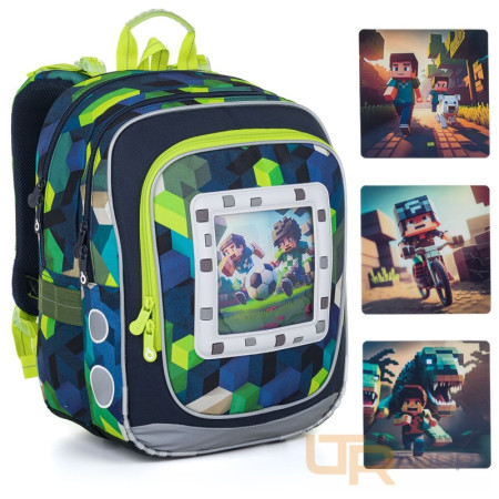 detail ENDY 24015 školní batoh Topgal Minecraft World