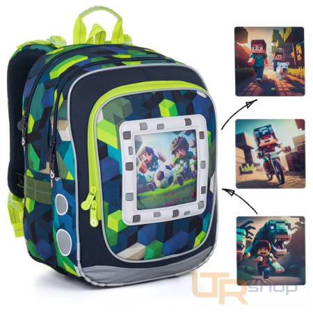 detail ENDY 24015 školní batoh Topgal Minecraft World