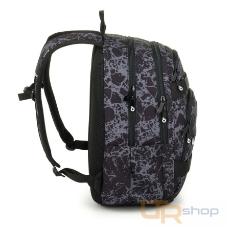 detail VIKI 25035 B studentský batoh s šedým vzorem Topgal