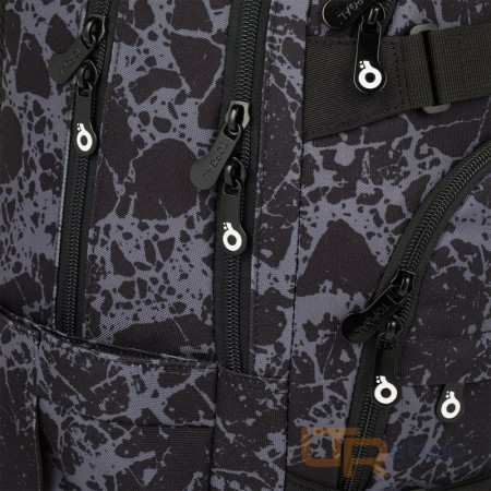 detail VIKI 25035 B studentský batoh s šedým vzorem Topgal