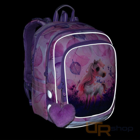 detail ENDY 25073 lehký školní batoh s koníčkem