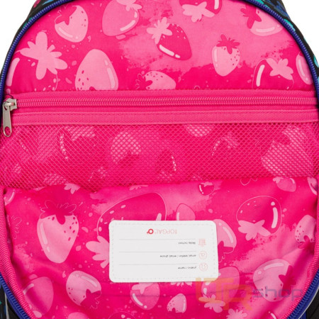 detail LORI 25074 školní batoh s neonovým leopardem