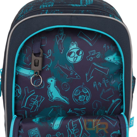 detail ENDY 25075 lehký batoh s robotem