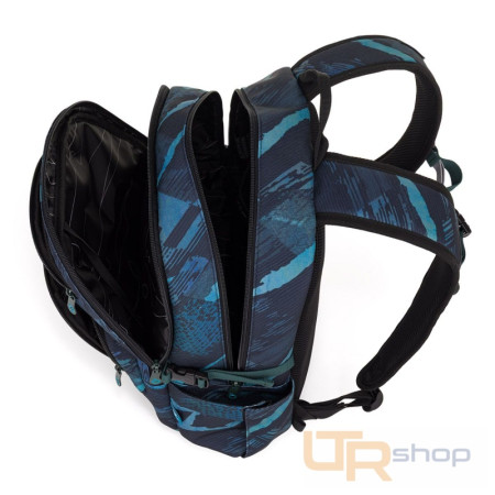 detail VIKI 25078 studentský batoh v modro-tyrkysovém designu Topgal