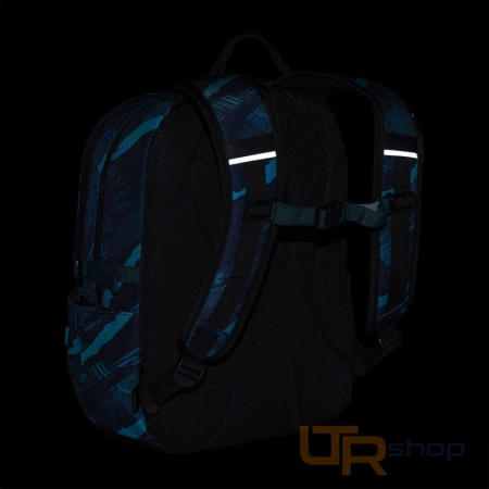 detail VIKI 25078 studentský batoh v modro-tyrkysovém designu Topgal