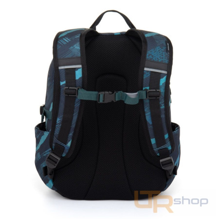 detail VIKI 25078 studentský batoh v modro-tyrkysovém designu Topgal