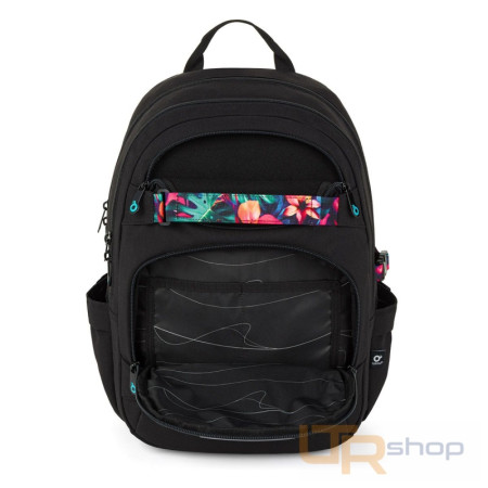 detail VIKI 26035 studentský batoh s tropickými popruhy Topgal