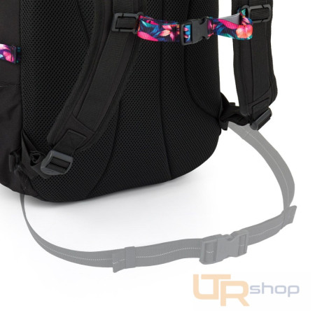 detail VIKI 26035 studentský batoh s tropickými popruhy Topgal