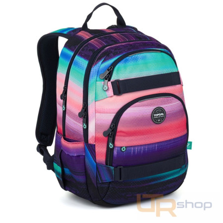 detail VIKI 26038 studentský batoh Barevný gradient Topgal