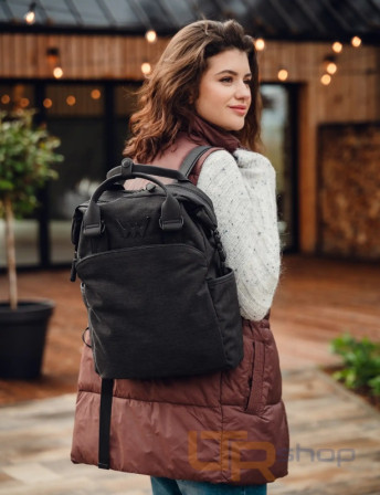 detail LIEN BLACK dámský batoh na notebook Vuch P12074