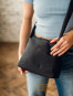 náhled CARA FLUFFY Black crossbody kabelka z lehkého materiálu Vuch P 13398