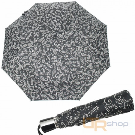 detail 726465BW Fiber Mini Black White skládací deštník Doppler