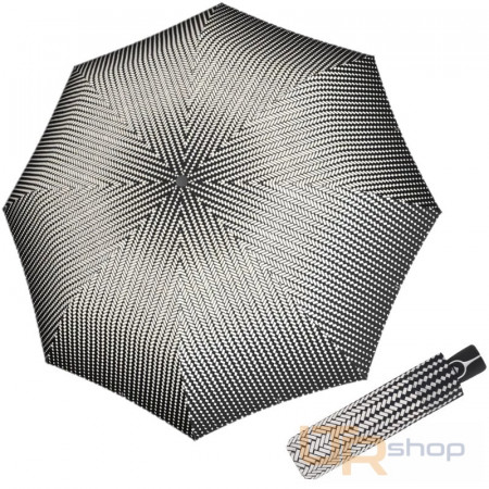 detail 7441465BW Fiber Magic Black&White Traced - plně automatický deštník Doppler