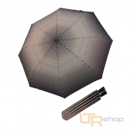 detail 726465BW Fiber Mini Black White skládací deštník Doppler